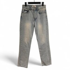 Reformation Julia Crop High Cigarette Jean in Powell Wash